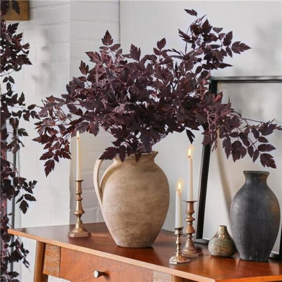 Fall Decorations for Home - Fall Decor - Fall Deals Set of 3 32" Faux Plum - Picture 6 of 7